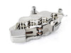 Left Hand Front 6 Piston Caliper - Chrome. Fits most Big Twin 1984-1999 & Sportster 1984-1999 Models with 13in. Disc Rotor.