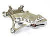 Left Hand Front 6 Piston Caliper - Chrome. Fits most Big Twin 1984-1999 & Sportster 1984-1999 Models with 13in. Disc Rotor.