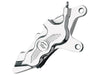 Right Hand Front 6 Piston Caliper - Chrome. Fits Softail 2000-2014, Dyna 2000-2017, Touring 2000-2007 & Sportster 2000-2007.