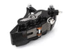 Left Hand Front 6 Piston Caliper - Black Contrast Cut. Fits Softail 2000-2017, Dyna 2000-2005, Touring 2000-2007 & Sportster 2000-2007 Models with 13in. Disc Rotor.
