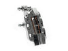 Left Hand Front 4 Piston Caliper - Chrome. Fits Softail 2015up, V-Rod 2006-2017, Touring 2008up & Sportster 2014-2021