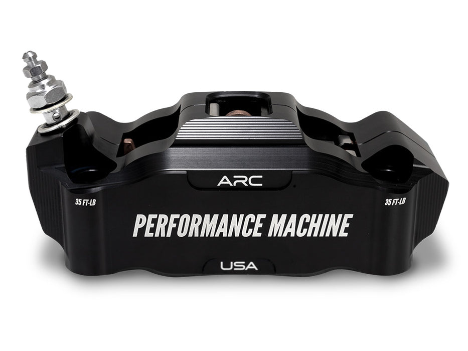 Left Hand Front Race Series Radial 4 Piston Caliper - Black