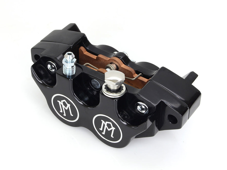 Universal 4 Piston Caliper - Black Contrast Cut.