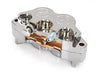 Universal 4 Piston Caliper - Chrome.