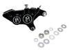 Right Hand Front 4 Piston Caliper - Black Contrast Cut. Fits most Big Twin 2000up & Sportster 2000-2007 Models with 11.5in. Disc Rotor.