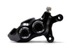 Right Hand Front 4 Piston Race Series Caliper - Black Ops. Fits Softail 2015up, V-Rod 2006-2017, Touring Most 2008-2024 & Sportster 2014-2021