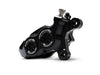 Right Hand Front 4 Piston Race Series Caliper - Black Ops. Fits Softail 2015up, V-Rod 2006-2017, Touring Most 2008-2024 & Sportster 2014-2021