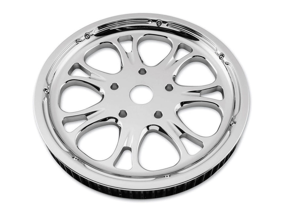 66 Tooth x 1in. wide Heathen Pulley - Chrome. Fits Softail 2012up, Softail 2007up with 150 Rear Tyre & Touringr 2007-2008.