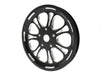 66 Tooth x 1in. wide Paramount Pulley - Black Contrast Cut Platinum. Fits Softail 2012up, Softail 2007up with 150 Rear Tyre & Touring 2007-2008.