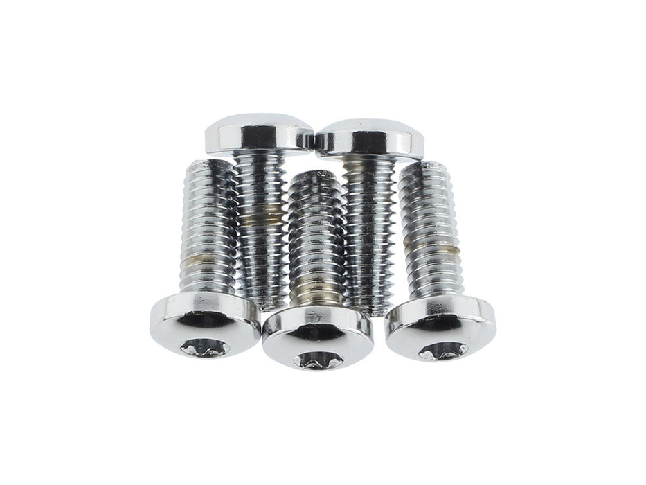 Front Disc Rotor Bolts - Chrome. Fits H-D Big Twin 1984up & Sportster 1984-2021.
