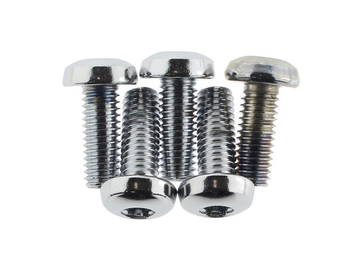 Rear Disc Rotor Bolts - Chrome. Fits H-D Big Twin 1997up & Sportster 1997-2021.