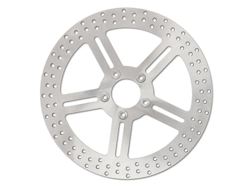 13in. Front Classic 5 Spoke Stainless Steel Disc Rotor. Fits most Big Twin 2000up when upgrading to 13in. x 6 Piston Caliper.
