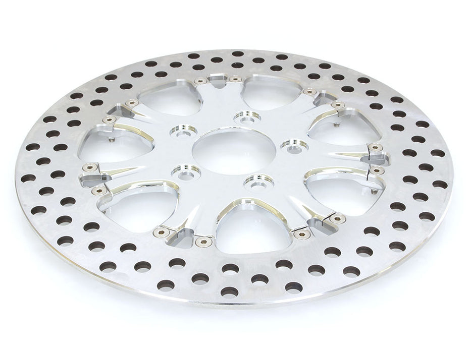 11.5in. Rear Heathen & Paramount Disc Rotor - Chrome. Fits H-D 1981up with 11-1/2in. Disc Rotor.