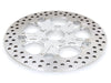 11.8in. Left Hand Front & Right Hand Front Gasser & Luxe Disc Rotor - Chrome. Fits Softail 2015up, Touring 2008up, Dyna 2006-2017 & Sportster 2014-2021