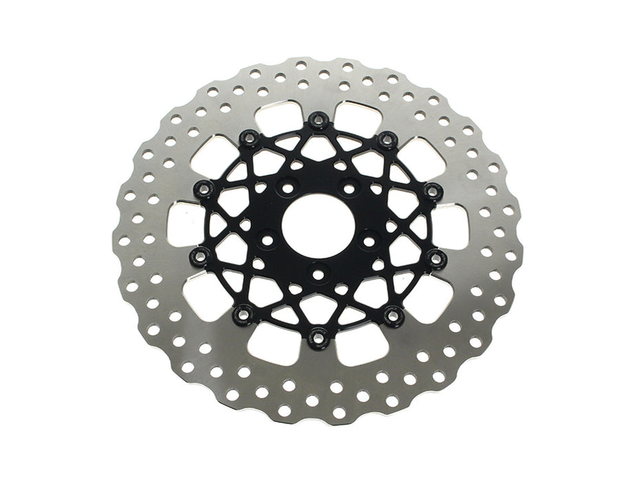 12.6in. Front Speedstar Disc Rotor - Black Anodized. Fits Touring 2024up with Custom Wheel and Hub Mounted 320mm Rotors.