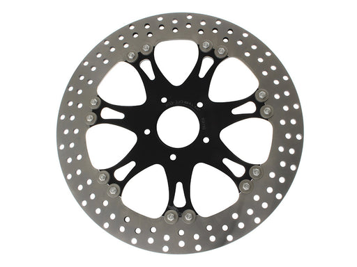 13in. Left Hand Front & Right Hand Front Heathen & Paramount Disc Rotor - Black Contrast Cut Platinum.