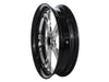 18in. x 4.25in. wide Gasser Wheel - Black Contrast Cut Platinum.