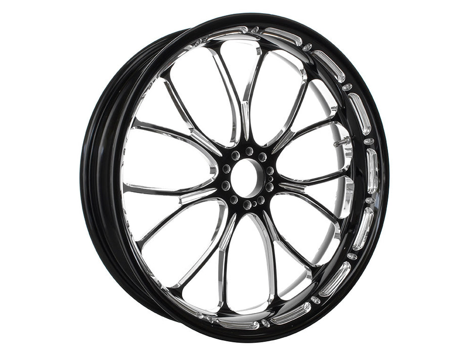 18in. x 5.50in. wide Heathen Wheel - Black Contrast Cut Platinum.