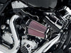 FastAir Air Cleaner Kit - Black Contrast Cut. Fits Big Twin 1993-2017 with CV Carb or Cable Operated Delphi EFI