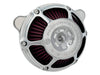 Max HP Air Cleaner Kit - Chrome. Fits Big Twin 1993-2017 with CV Carb or Cable Operated Delphi EFI
