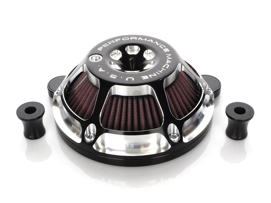 Max HP Air Cleaner Kit - Black Contrast Cut. Fits Touring 2017-2024 & Softail 2018-2024