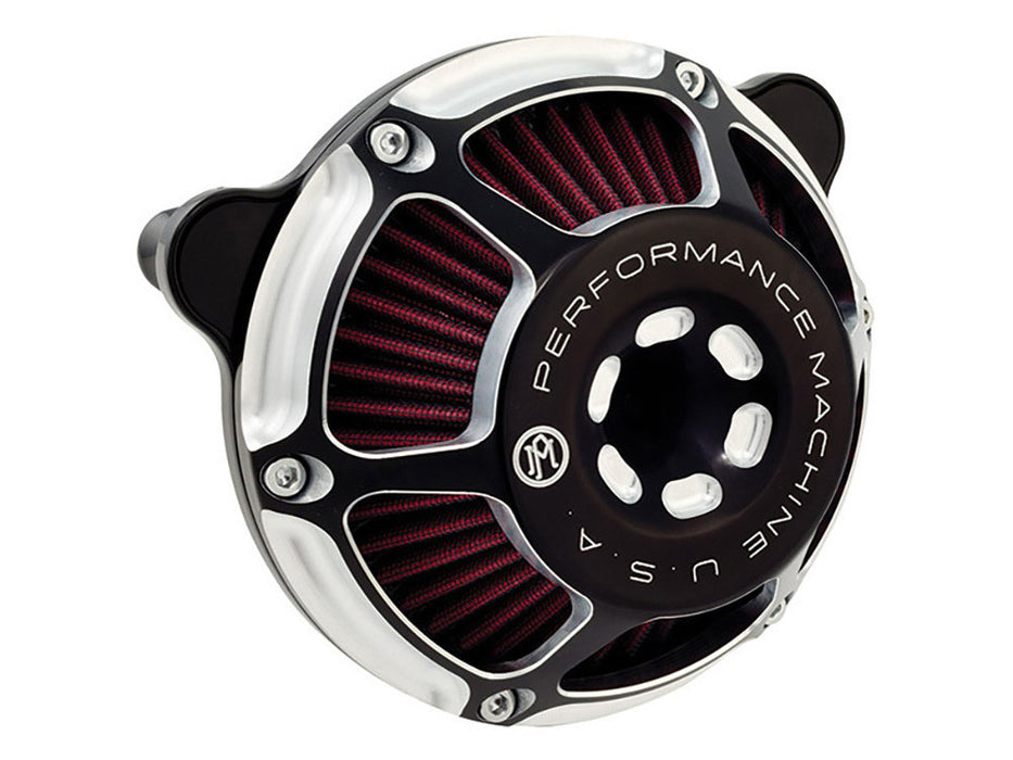Max HP Air Cleaner Kit - Black Contrast Cut. Fits Touring 2017-2024 & Softail 2018-2024