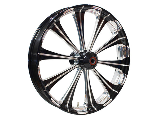 21in. x 3.50in. wide Revel Wheel with Front Hub - Black Contrast Cut Platinum. Fits Breakout 2013up with ABS.