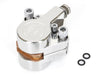 Left Hand or Right Hand Caliper & Mounting Bracket - Polished. Fits Custom Springer with 3/4in. Axle & 11.5in. Disc Rotor.