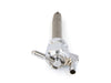 High-Flow Fuel Tap / Petcock with 22mm Thread, 5/16in. Downward Facing Fuel Outlet - Chrome. Fits Softail 1984-2006, Dyna 1991-2006, FXR 1982-1994, Touring 1988-2006, Sportster 1975-2006 & 4Spd Big Twin 1975-1986