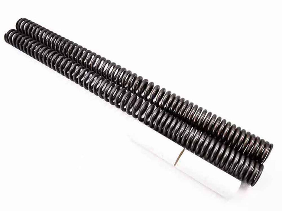 Heavy Duty Fork Spring Kit. Fits Sportster 2004up with 39mm Fork Tubes & Street 500 2015-2020 with 37mm Fork Tubes.