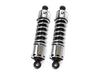 412 Series, 12in. Rear Shock Absorbers - Chrome. Fits 4Spd Big Twin 1973-1986
