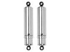 412 Series, 11in. Standard Spring Rate Rear Shock Absorbers with Full Covers -Chrome. Fits Dyna 1991-2017.