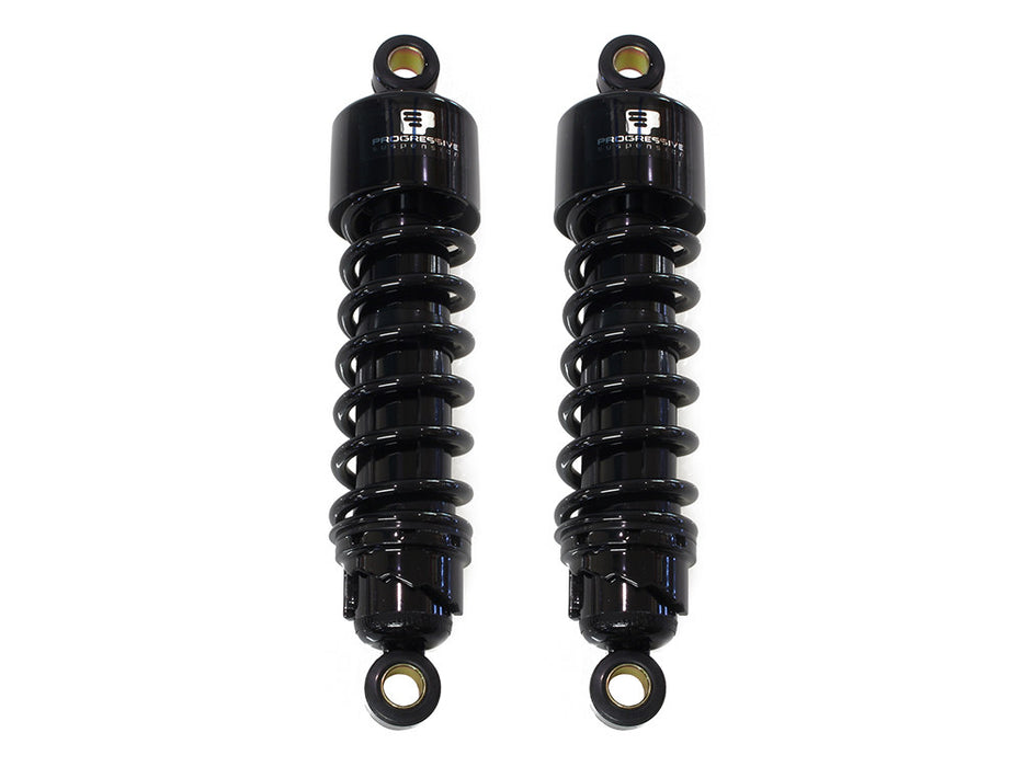 412 Series, 11.5in. Standard Spring Rate Rear Shock Absorbers - Black. Fits Sportster 2004-2021