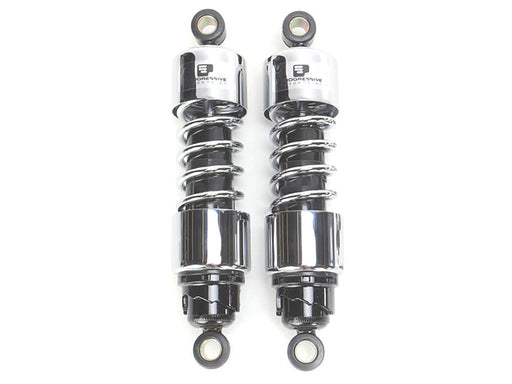 412 Series, 11.5in. Standard Spring Rate Rear Shock Absorbers - Chrome. Fits Sportster 2004-2021