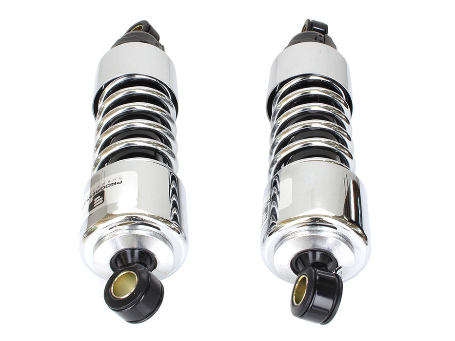 412 Series, 11.5in. Standard Spring Rate Rear Shock Absorbers - Chrome. Fits Touring 2006up.