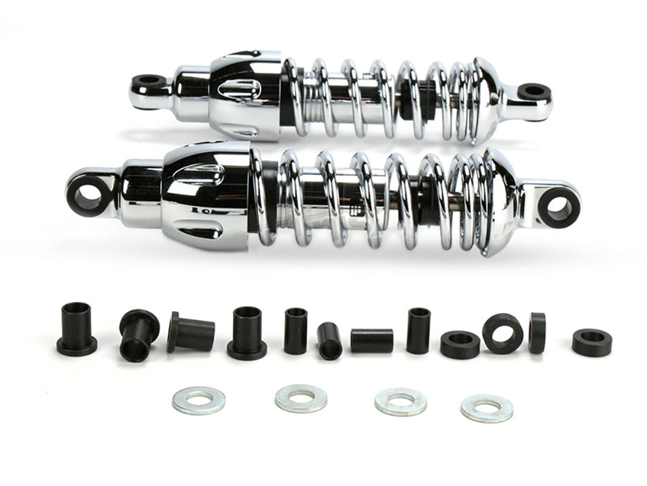 430 Series, 11in. Standard Spring Rate Rear Shock Absorbers - Chrome. Fits Sportster 2004-2021