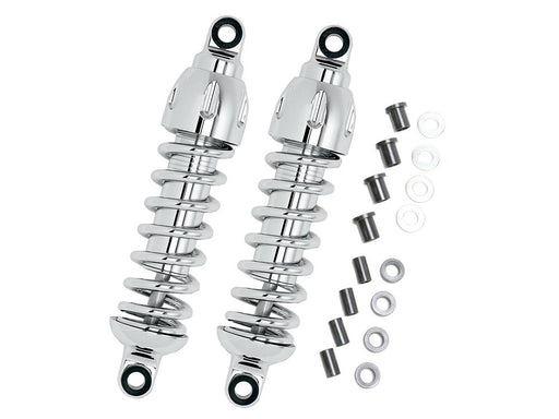 430 Series, 12in. Heavy Duty Spring Rate Rear Shock Absorbers - Chrome. Fits Street 2015-2020