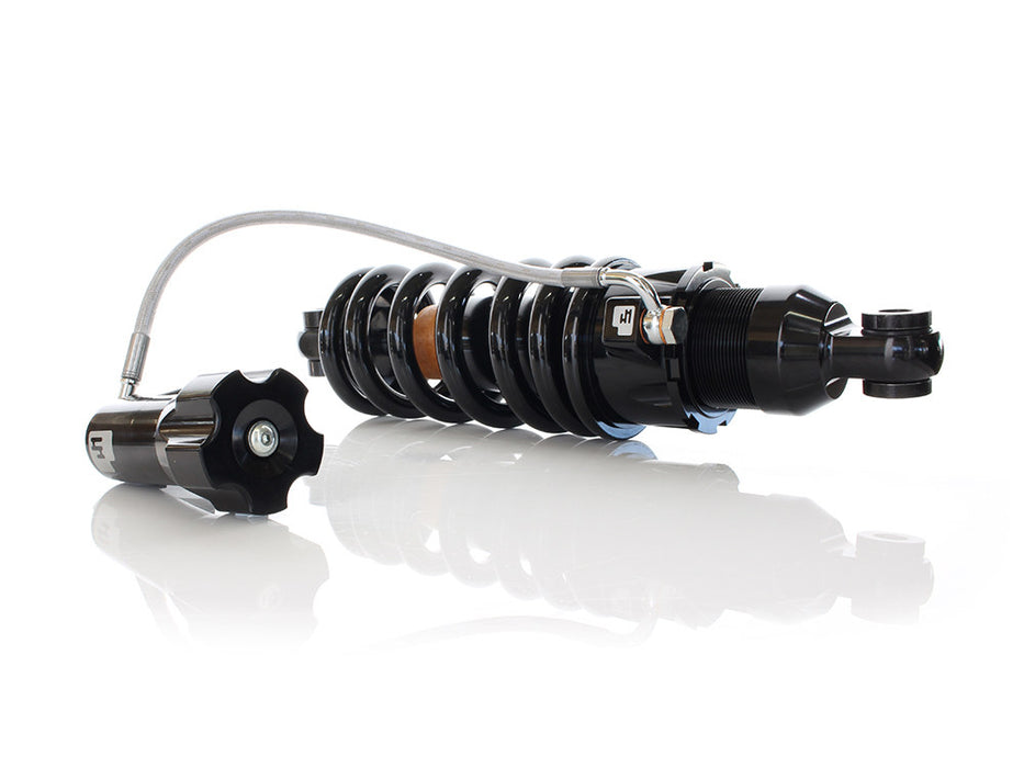 465 Series, 13.5in. Standard Spring Rate Rear Shock Absorber with Remote Adjustable Preload - Black. Fits Softail 2018up.