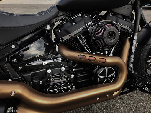 465 Series, 13.1in. Standard Spring Rate Rear Shock Absorber with Remote Adjustable Preload - Black. Fits Softail 2018up.