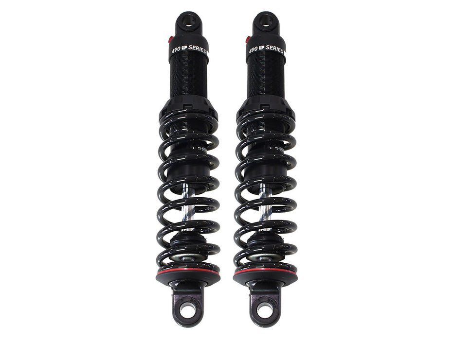 490 Series, 13in. Heavy Duty Spring Rate Rear Shock Absorbers - Black. Fits Touring 1980up.