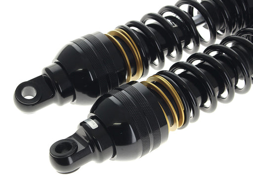 944 Ultra Low Series, 12.5in. Standard Spring Rate Rear Shock Absorbers - Black. Fits Touring 1980up.