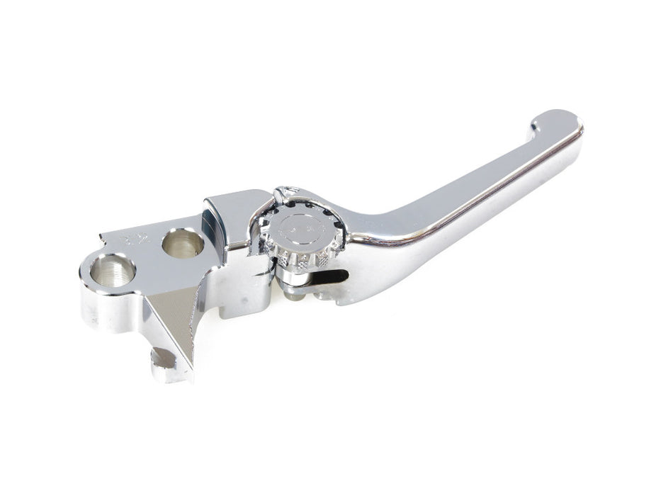 Adjustable Anthem Levers - Chrome. Fits Softail 1996-2014, Dyna 1996-2017, Touring 1996-2007, Sportster 1996-2003.