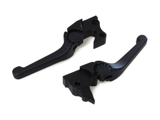 Adjustable Anthem Levers - Black. Fits Sportster 2014-2021.