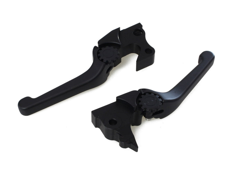 Adjustable Anthem Levers - Black. Fits Sportster 2014-2021.