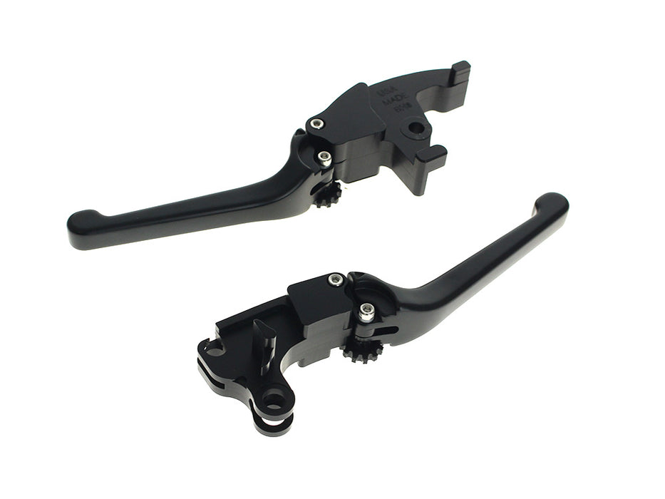 Adjustable Anthem Levers - Black. Fits Softail 2025up