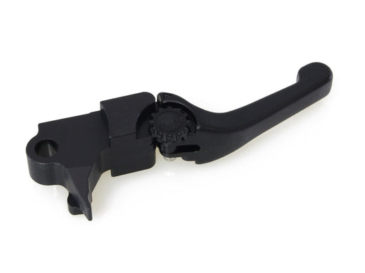 Adjustable Shorty Anthem Levers - Black. Fits Softail 1996-2014, Dyna 1996-2017, Touring 1996-2007, Sportster 1996-2003.
