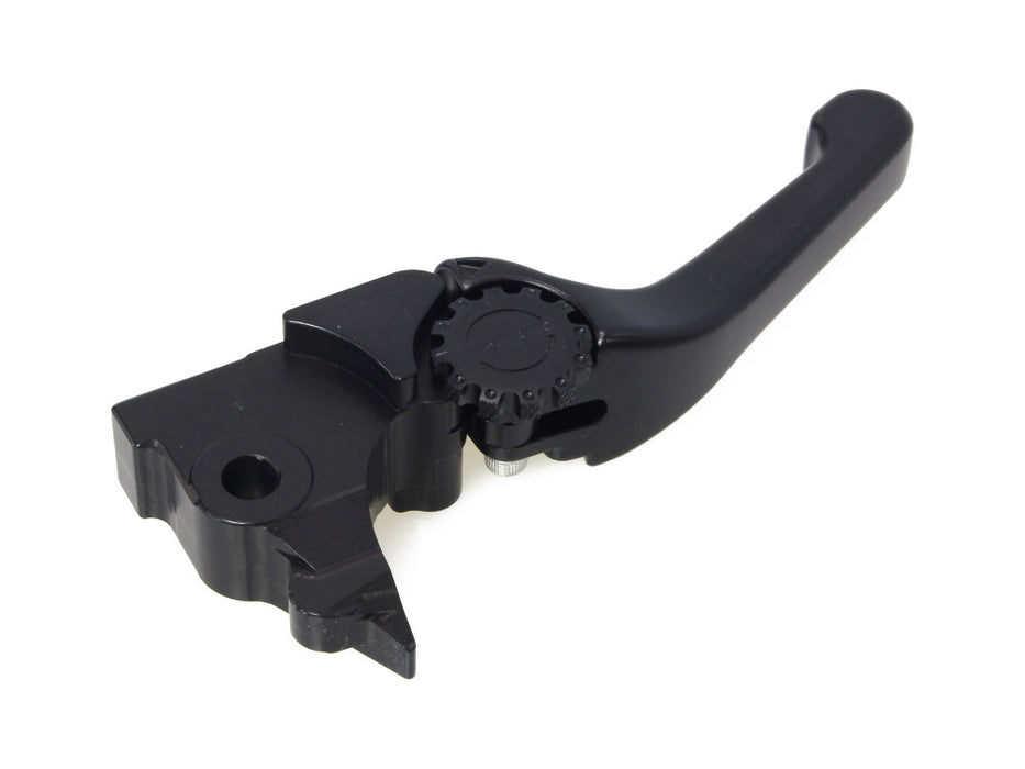 Adjustable Shorty Anthem Levers - Black. Fits Sportster 2014-2021.