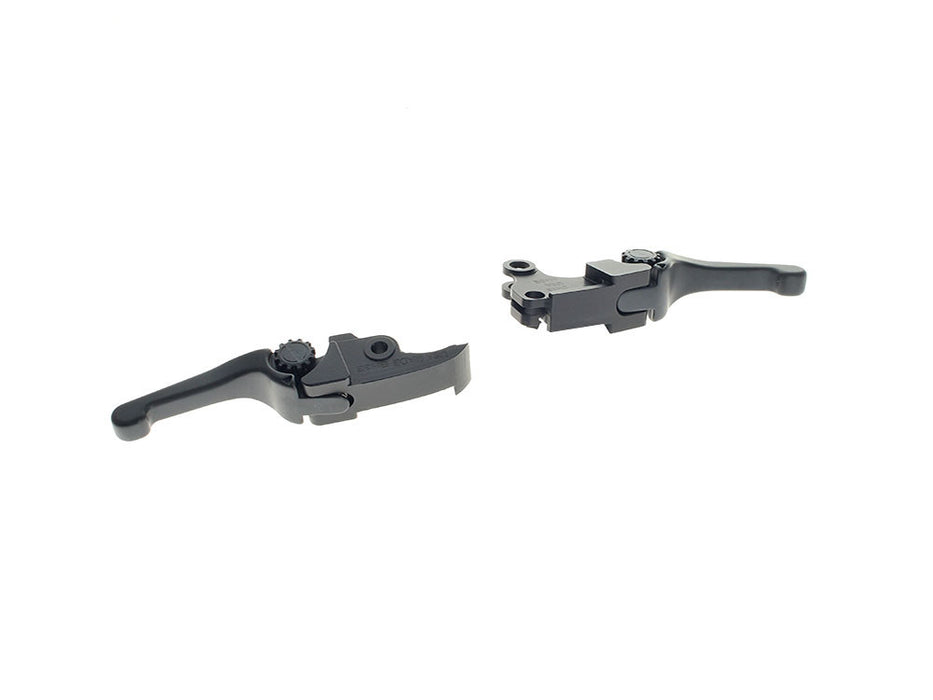 Adjustable Shorty Anthem Levers - Black. Fits CVO Touring 2023up & Street Glide & Road Glide 2024up