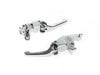 Adjustable Shorty Anthem Levers - Chrome. Fits Softail 2025up