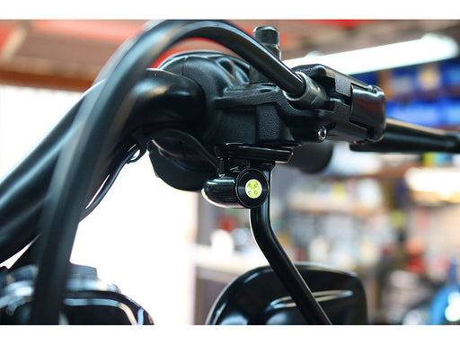 Bullet Pro Series Under Perch Turn Signals - Black. Fits most 1996-2024 Hand Controls.